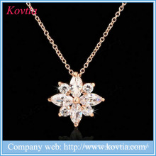 Fashion zircon stone pendant necklaces cz jewelry wholesale for women